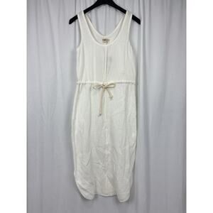 NWT Faherty Diedre Dream White Gauze Organic Cotton Tank Midi Dress Size XS